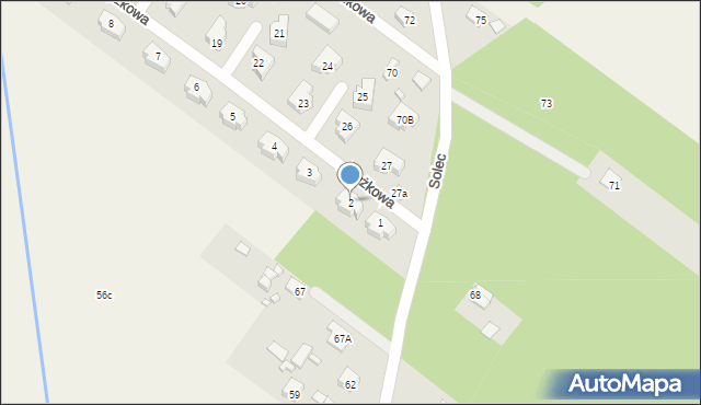 Solec, Anyżkowa, 2, mapa Solec