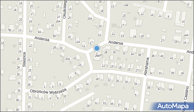 Starogard Gdański, Andersa Władysława, gen., 26A, mapa Starogard Gdański
