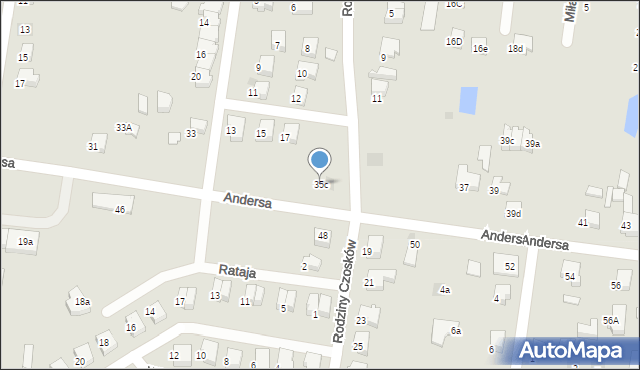 Starogard Gdański, Andersa Władysława, gen., 35c, mapa Starogard Gdański