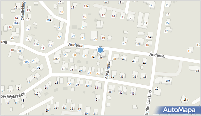Starogard Gdański, Andersa Władysława, gen., 36, mapa Starogard Gdański