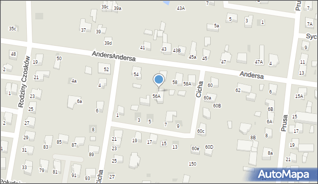 Starogard Gdański, Andersa Władysława, gen., 56b, mapa Starogard Gdański