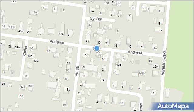 Starogard Gdański, Andersa Władysława, gen., 64, mapa Starogard Gdański