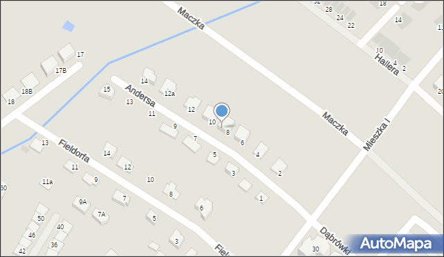 Świebodzice, Andersa Władysława, gen., 8A, mapa Świebodzice