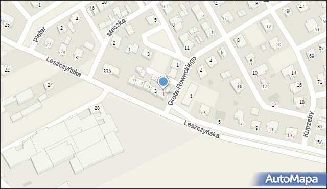 Święciechowa, Andersa Władysława, gen., 1, mapa Święciechowa