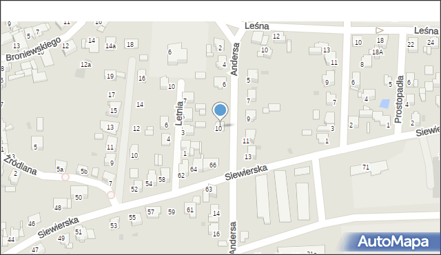 Tarnowskie Góry, Andersa Władysława, gen., 7b, mapa Tarnowskie Góry