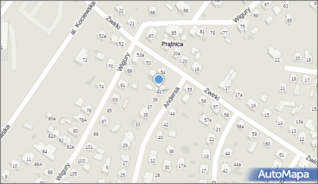 Tczew, Andersa Władysława, gen., 41, mapa Tczew