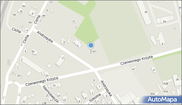 Terespol, Andrzejuka Karola, 2, mapa Terespol