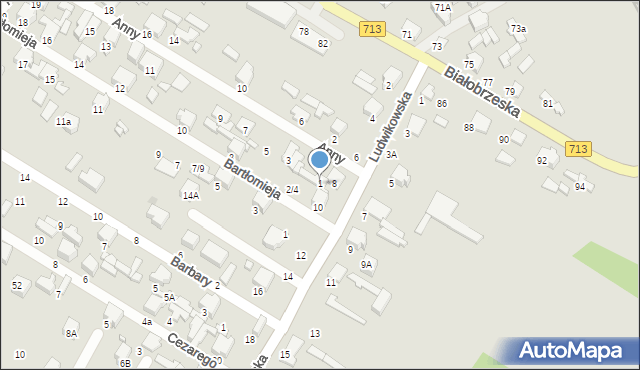 Tomaszów Mazowiecki, Anny, 1, mapa Tomaszów Mazowiecki