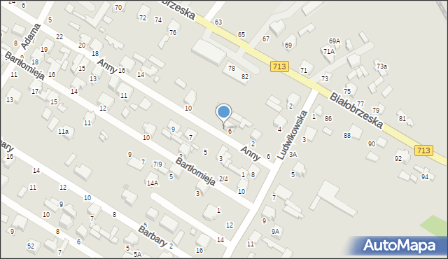 Tomaszów Mazowiecki, Anny, 8, mapa Tomaszów Mazowiecki