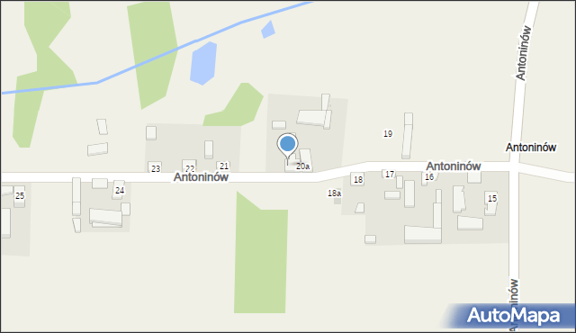 Tumusin, Antoninów, 20b, mapa Tumusin