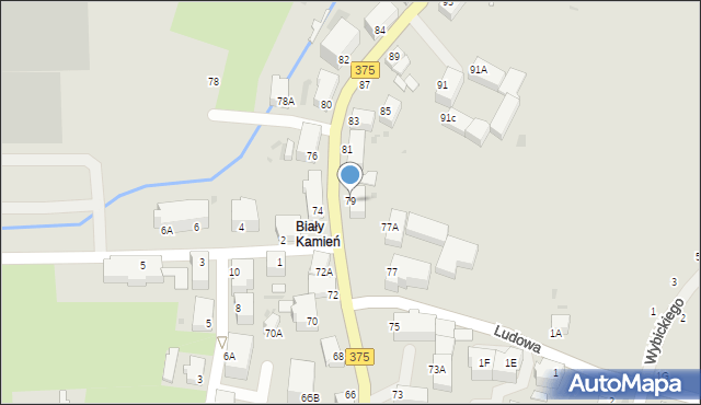 Wałbrzych, Andersa Władysława, gen., 79, mapa Wałbrzycha