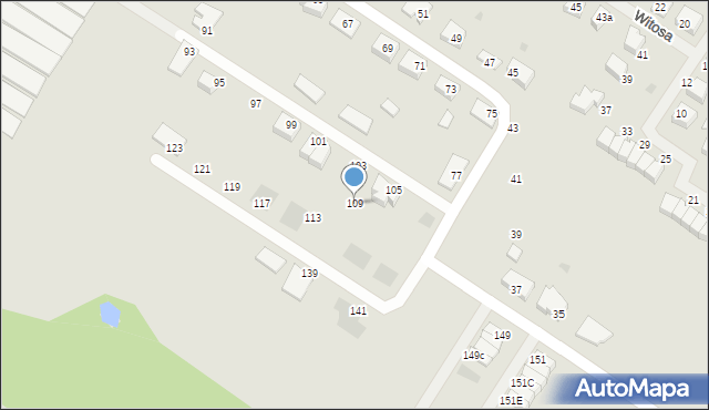 Wałcz, Andersa Władysława, gen., 109, mapa Wałcz