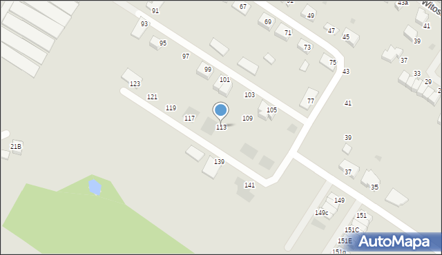 Wałcz, Andersa Władysława, gen., 113, mapa Wałcz