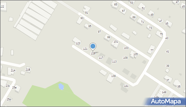 Wałcz, Andersa Władysława, gen., 119, mapa Wałcz