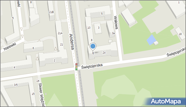 Warszawa, Andersa Władysława, gen., 6, mapa Warszawy