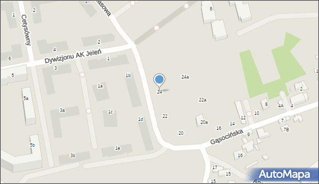 Warszawa, Ananasowa, 24, mapa Warszawy