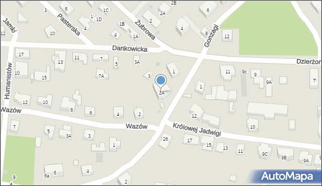 Warszawa, Anny Jagiellonki, 2A, mapa Warszawy