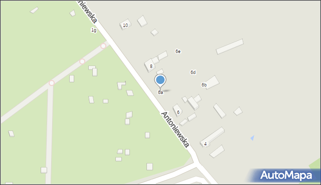 Warszawa, Antoniewska, 6a, mapa Warszawy