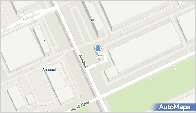 Warszawa, Annopol, 4C, mapa Warszawy