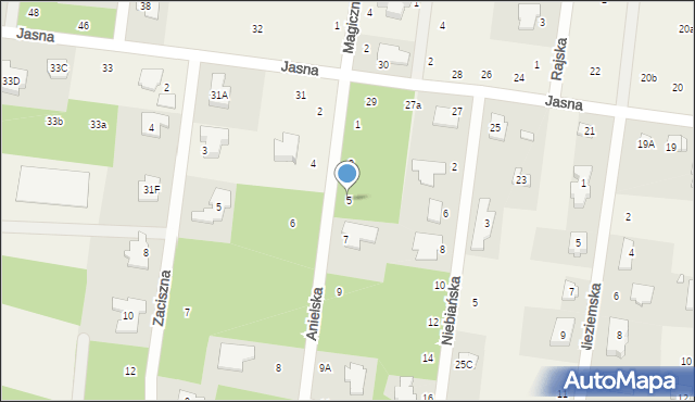 Wilcza Góra, Anielska, 5, mapa Wilcza Góra