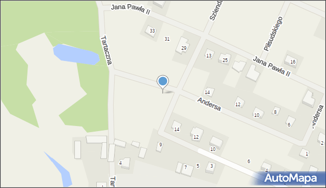 Wilga, Andersa Władysława, gen., 13, mapa Wilga