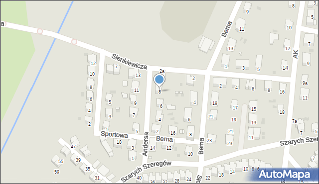 Wołów, Andersa Władysława, gen., 8, mapa Wołów