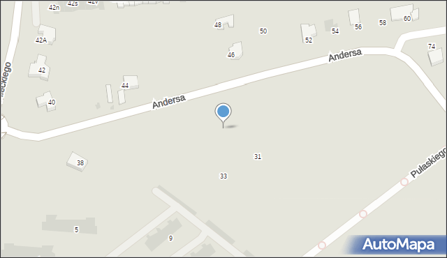 Zambrów, Andersa Władysława, gen., 29, mapa Zambrów