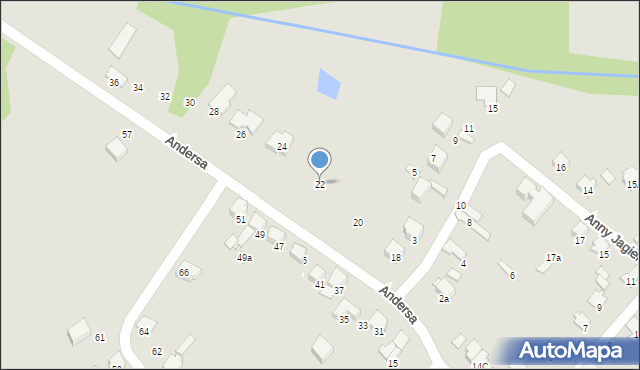 Zawiercie, Andersa Władysława, gen., 22, mapa Zawiercie