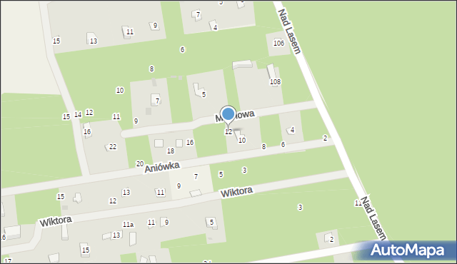 Żelechów, Aniówka, 12, mapa Żelechów