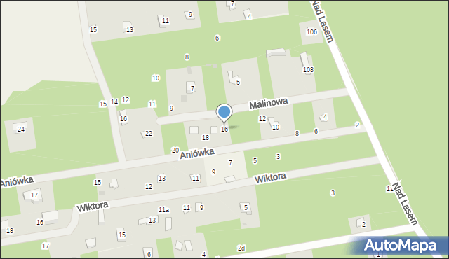 Żelechów, Aniówka, 16, mapa Żelechów