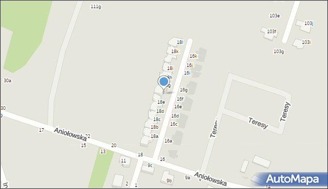 Zgierz, Aniołowska, 18f, mapa Zgierz