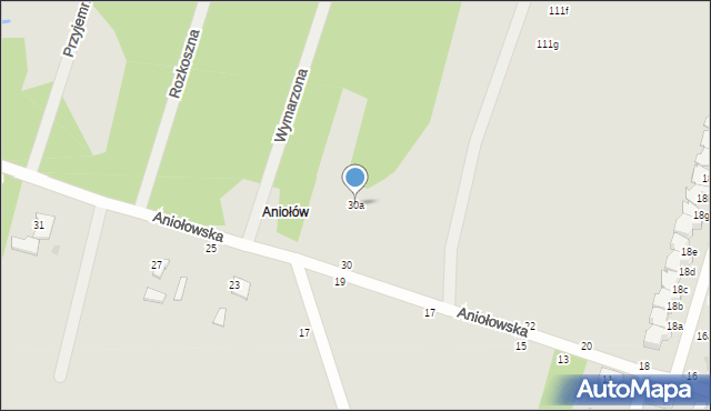 Zgierz, Aniołowska, 30a, mapa Zgierz