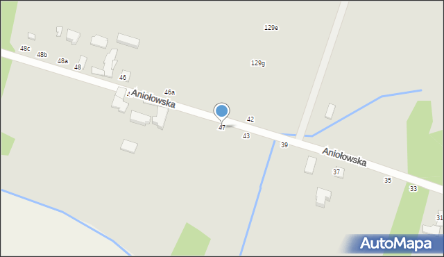 Zgierz, Aniołowska, 47, mapa Zgierz