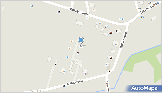 Zgierz, Aniołowska, 6e, mapa Zgierz