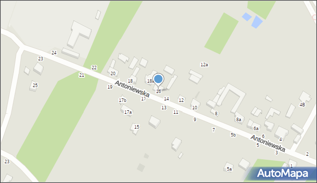 Zgierz, Antoniewska, 16, mapa Zgierz