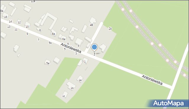 Zgierz, Antoniewska, 2, mapa Zgierz