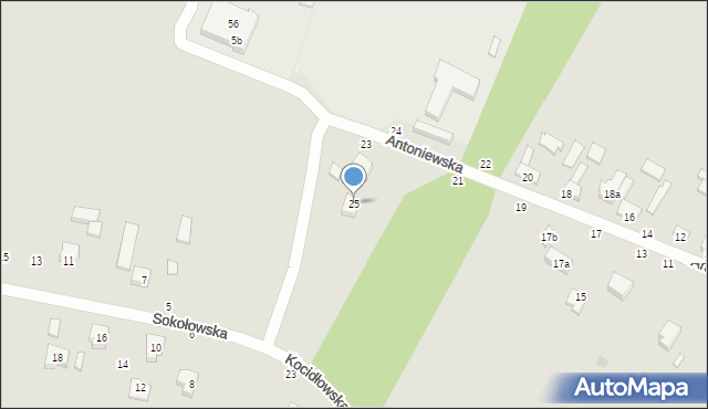 Zgierz, Antoniewska, 25, mapa Zgierz