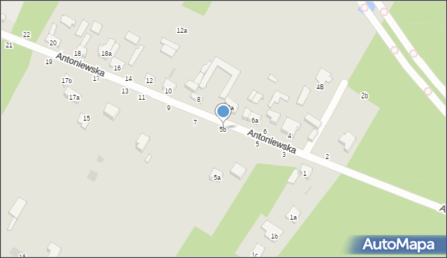 Zgierz, Antoniewska, 5b, mapa Zgierz