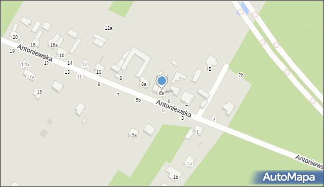 Zgierz, Antoniewska, 6a, mapa Zgierz