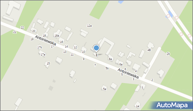 Zgierz, Antoniewska, 8, mapa Zgierz