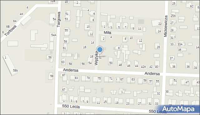 Zwoleń, Andersa Władysława, gen., 52, mapa Zwoleń