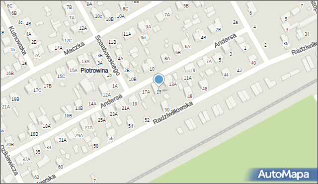 Żyrardów, Andersa Władysława, gen., 15, mapa Żyrardów