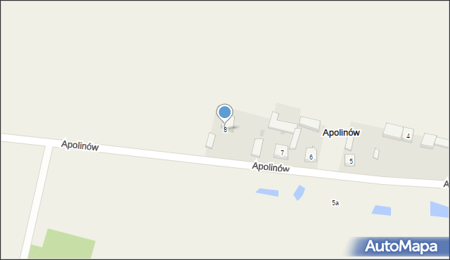 Apolinów, Apolinów, 8, mapa Apolinów