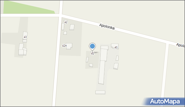 Apolonka, Apolonka, 41, mapa Apolonka