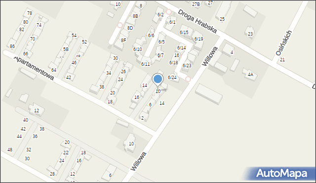 Falenty Nowe, Apartamentowa, 10, mapa Falenty Nowe