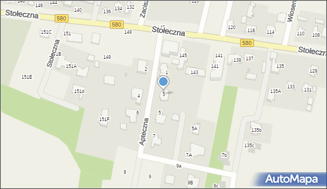 Feliksów, Apteczna, 3, mapa Feliksów