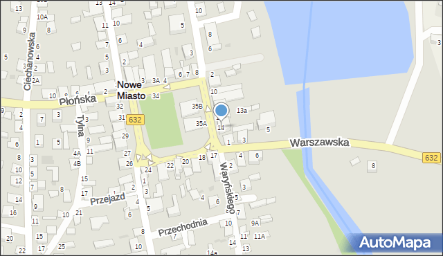 Nowe Miasto, Apteczna, 14, mapa Nowe Miasto