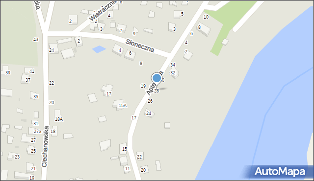 Nowe Miasto, Apteczna, 28, mapa Nowe Miasto