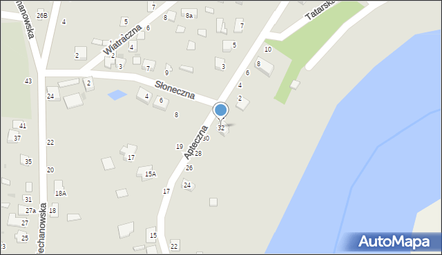 Nowe Miasto, Apteczna, 32, mapa Nowe Miasto