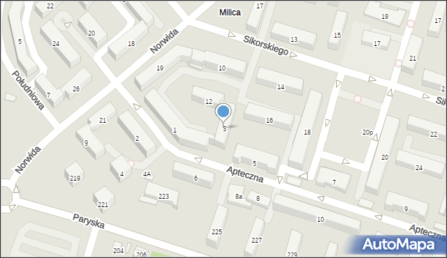 Skarżysko-Kamienna, Apteczna, 3, mapa Skarżysko-Kamienna